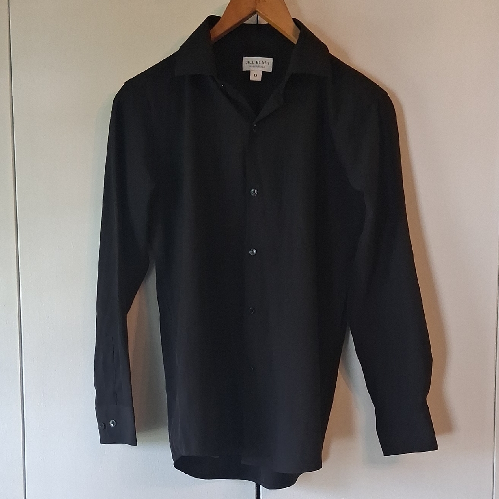 Black Women's Long Sleeve DressShirt by Bill Blass Essentials